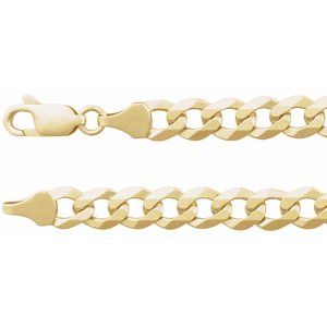 Men’s 14K Yellow Gold Curb Chain