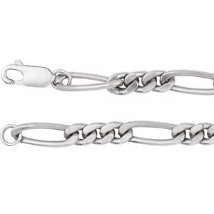 Men’s Sterling Silver Figaro Chain