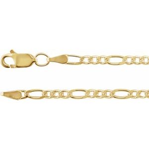 Men’s 14K Yellow Gold-Filled Figaro Chain