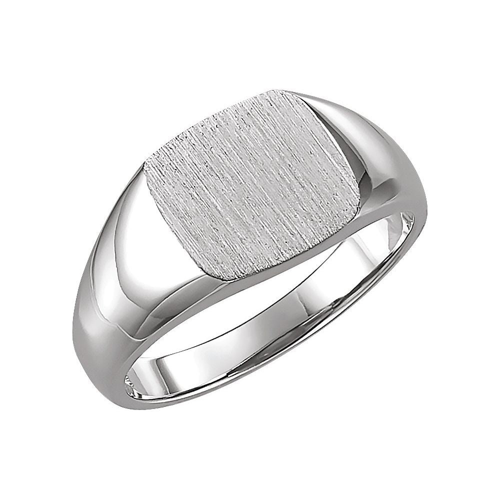Sterling Silver Square Signet Ring