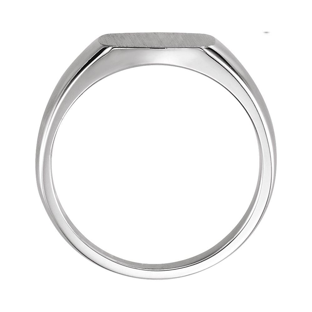 Sterling Silver Square Signet Ring