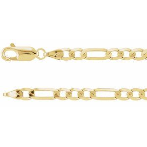Men’s 14K Yellow Gold Figaro Chain