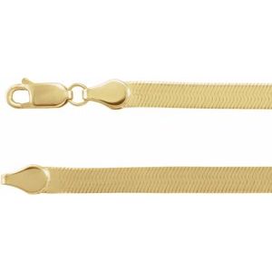 Men’s 14K Yellow Gold Herringbone Chain