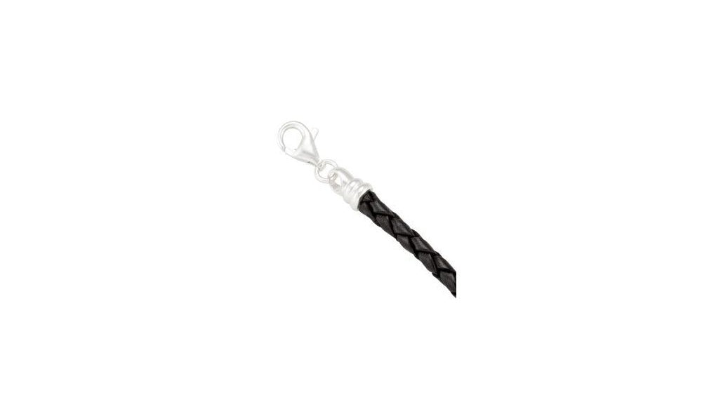 The Kera Signature Braided Leather & Silver Bracelet