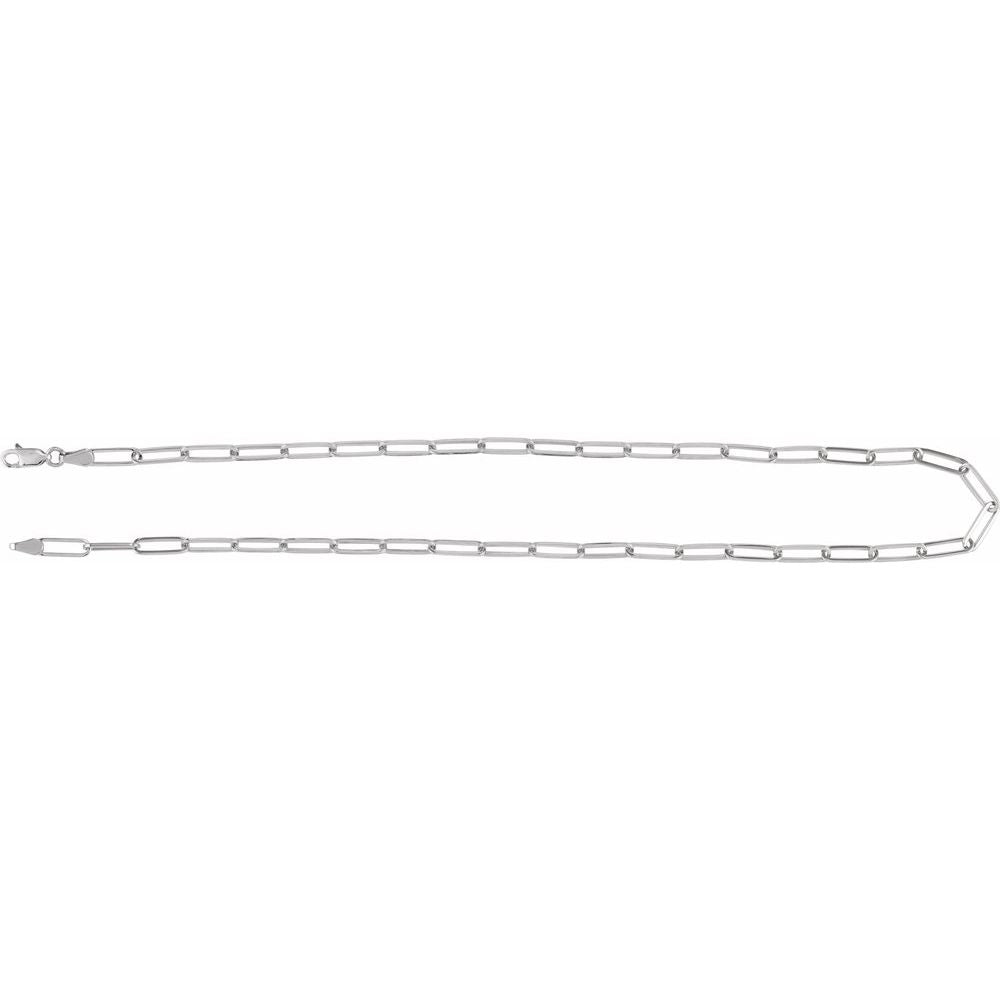 Men’s Sterling Silver Paperclip-Style Chain