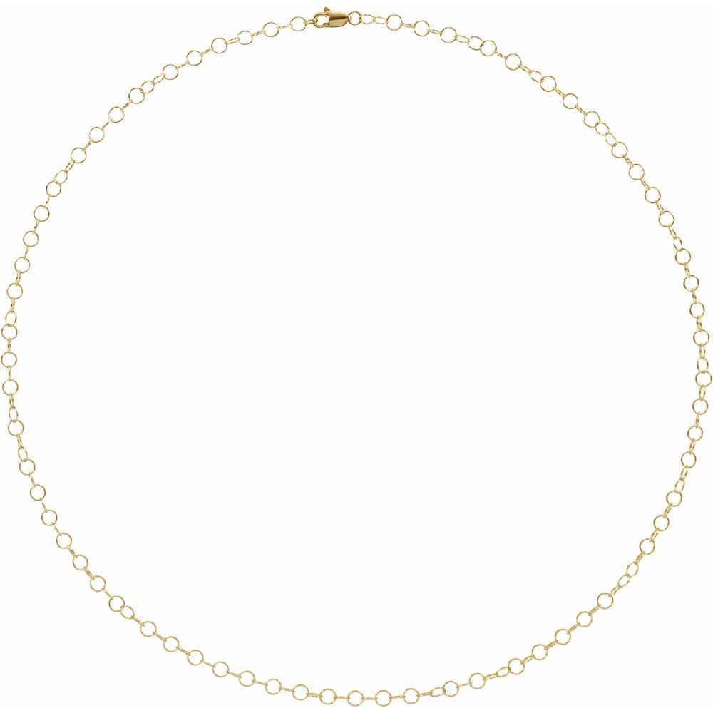 Men’s 14K Yellow Gold Cable Chain