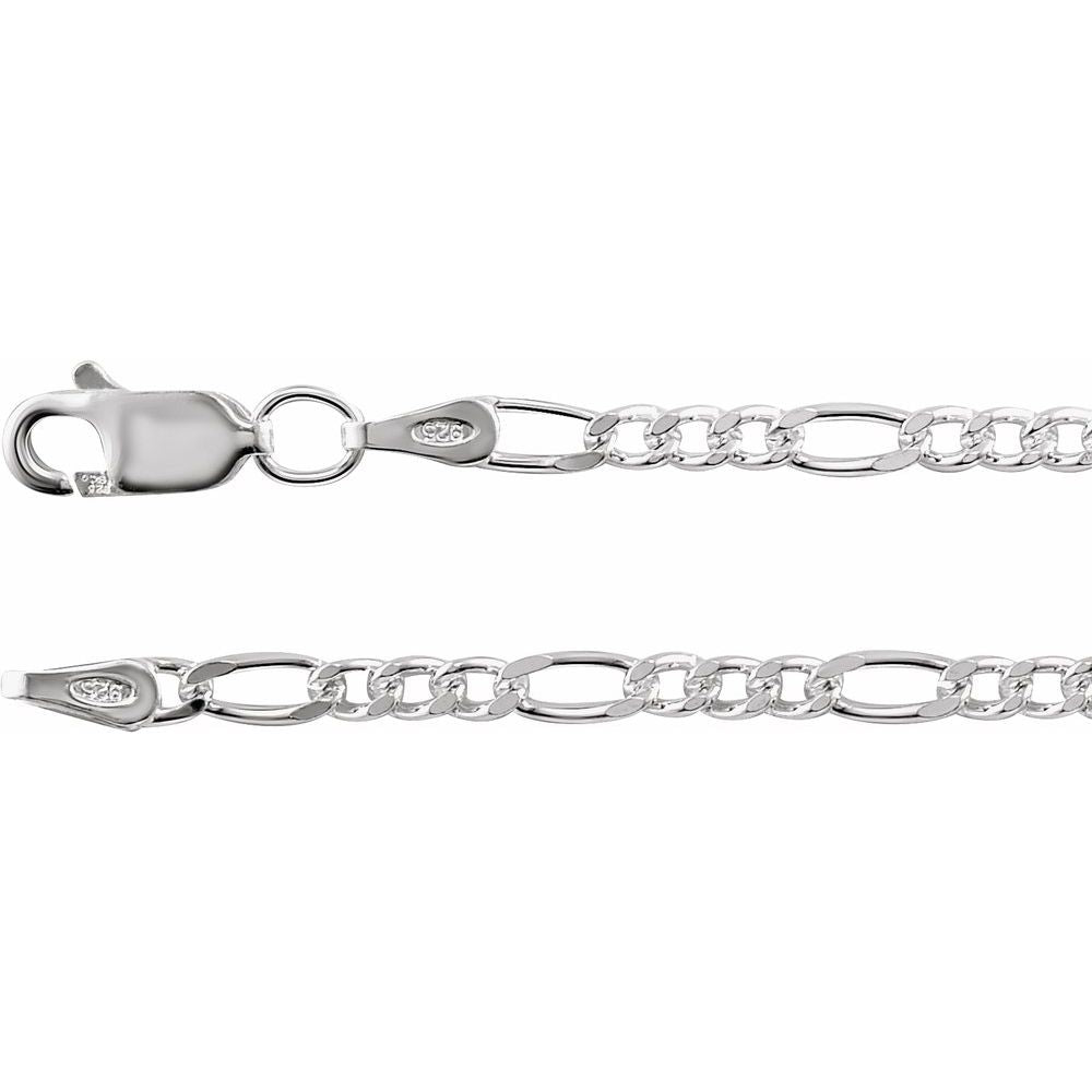 Men’s Sterling Silver Figaro Chain