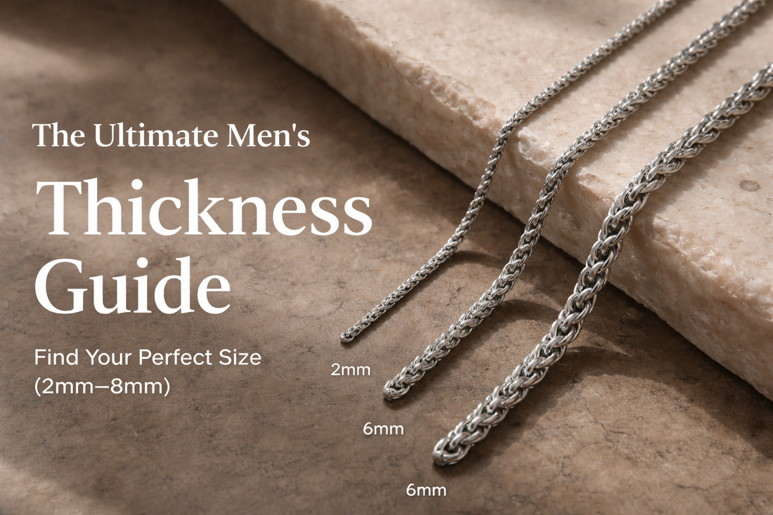 The Ultimate Men’s Chain Thickness Guide (2mm–8mm Explained)