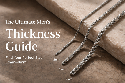 The Ultimate Men’s Chain Thickness Guide (2mm–8mm Explained)