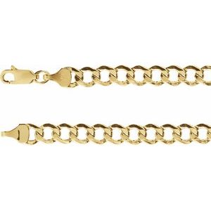 Men’s 14K Yellow Gold Curb Chain