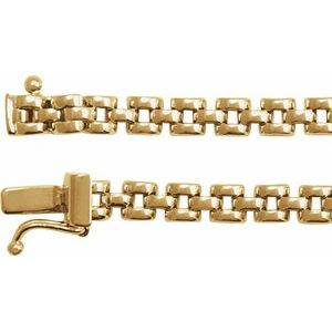 Men’s 14K Yellow Gold Panther Chain, 16 in