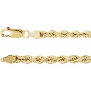 Men’s 14K Yellow Gold Rope Chain