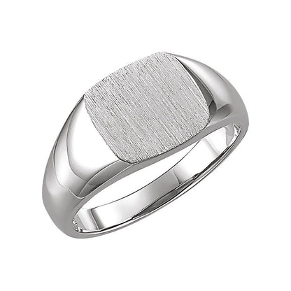 Sterling Silver Square Signet Ring
