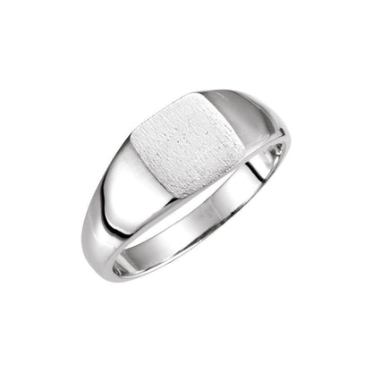 Sterling Silver Square Signet Ring