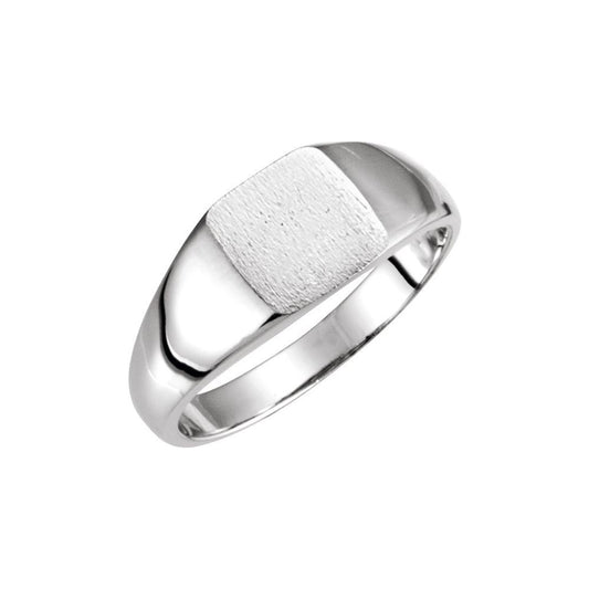 Sterling Silver Square Signet Ring