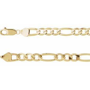 Men’s 14K Yellow Gold Figaro Chain, 16 in
