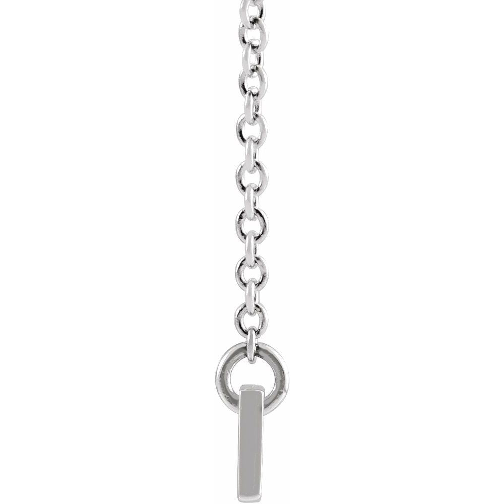 The Signature Engravable Bar Necklace – Sterling Silver