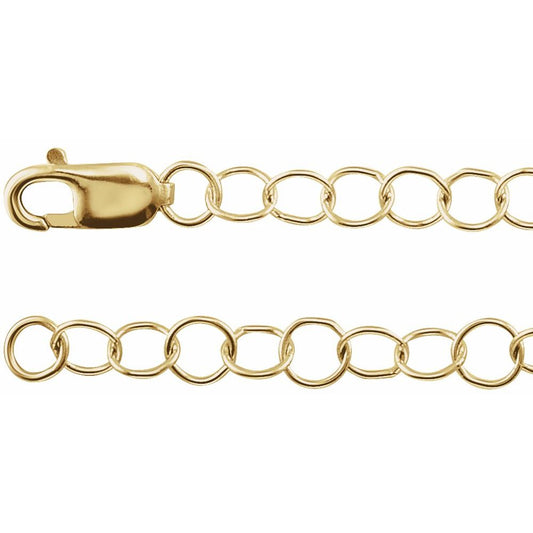 Men’s 14K Yellow Gold Cable Chain
