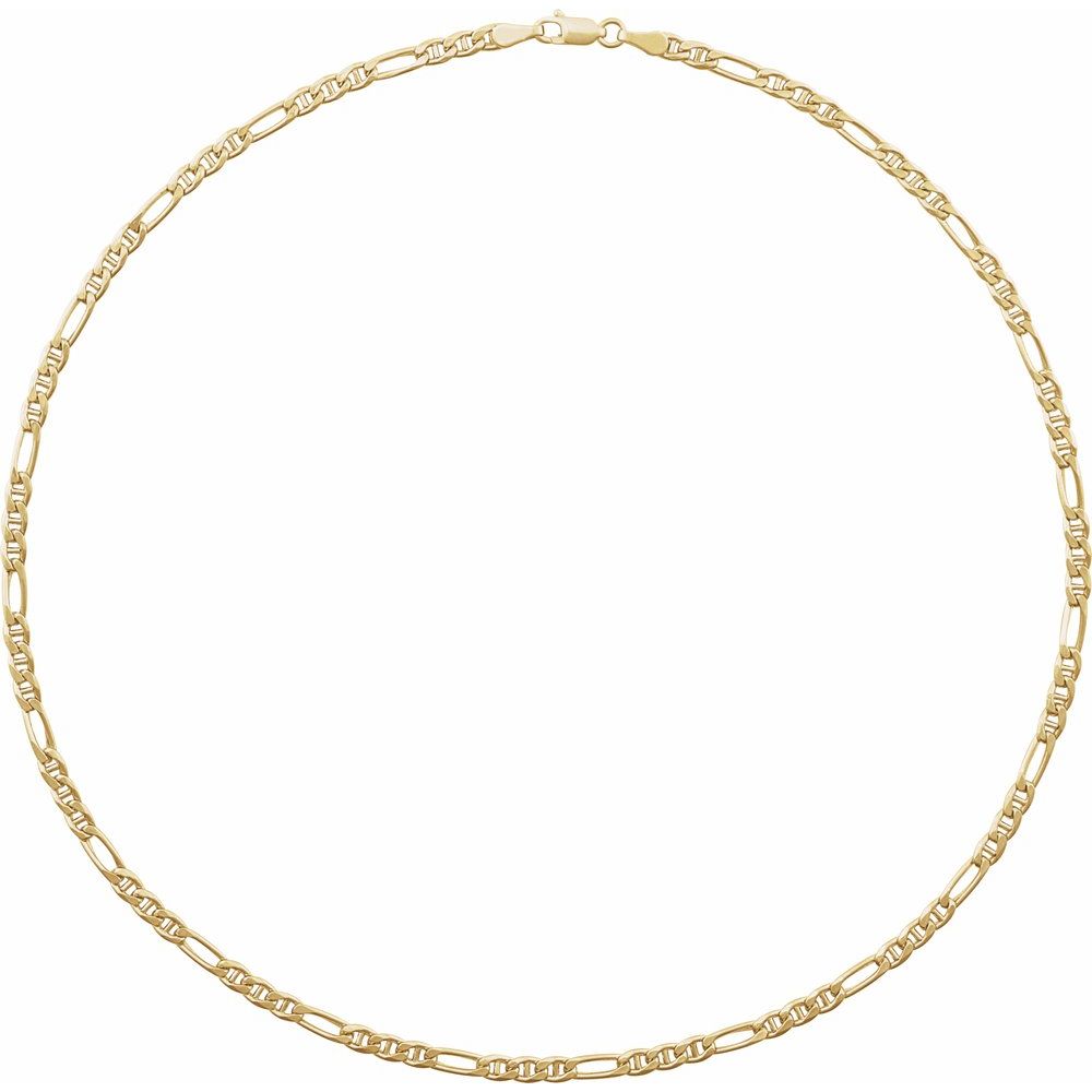 Men’s 14K Yellow Gold Anchor Chain