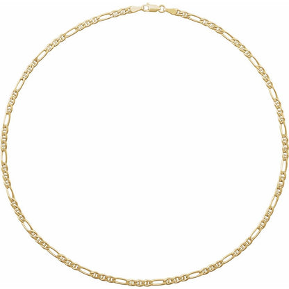 Men’s 14K Yellow Gold Anchor Chain