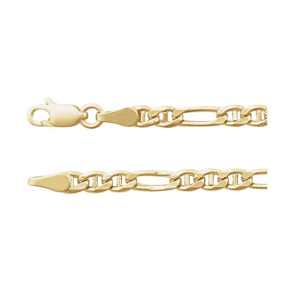 Men’s 14K Yellow Gold Anchor Chain