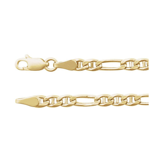 Men’s 14K Yellow Gold Anchor Chain