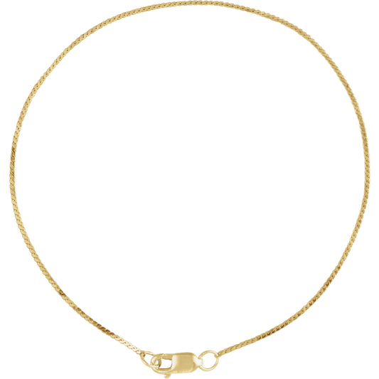14K Yellow Gold Serpentine Chain Bracelet