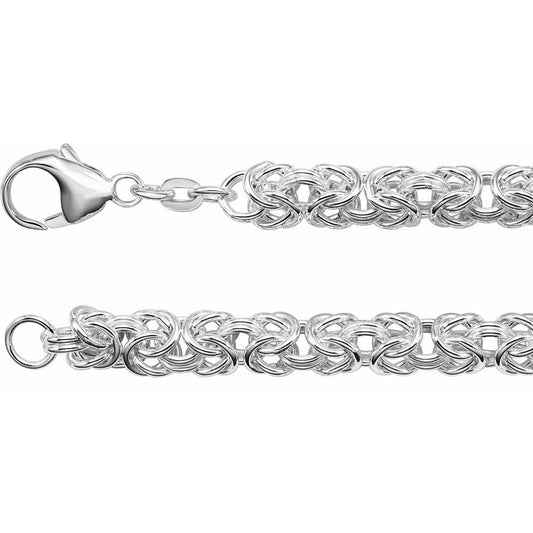 Men’s Sterling Silver Byzantine Chain