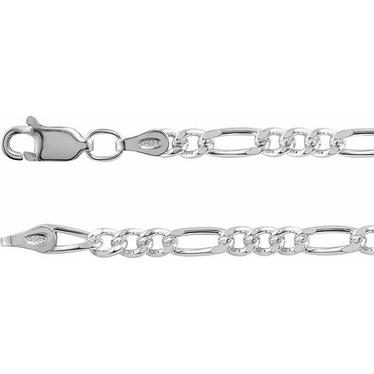 Men’s Sterling Silver Figaro Chain