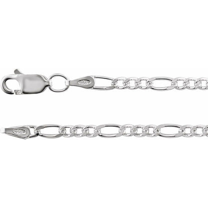Men’s Sterling Silver Figaro Chain