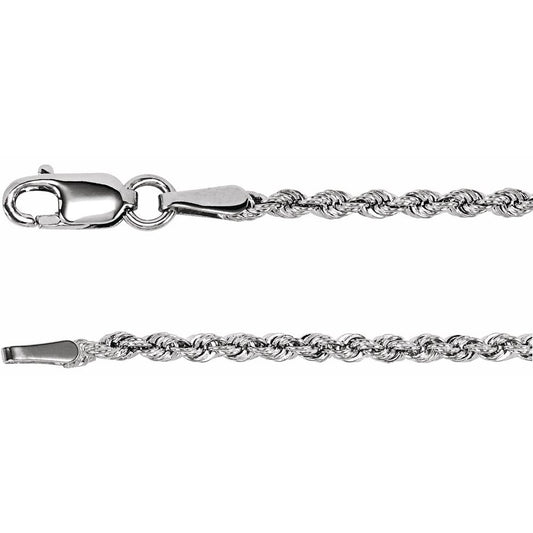 Men's Sterling Silver Rope Chain